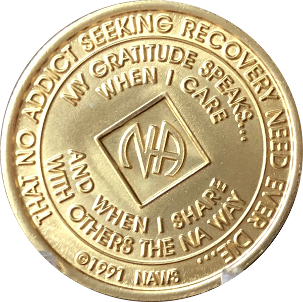 1 - 40 Year Official NA Medallion With Zircon Turquoise Color Swarovski Crystal