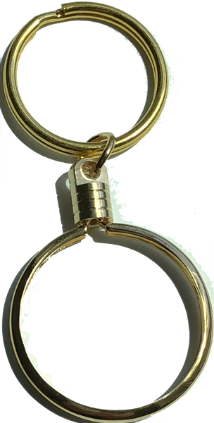 Keychain AA Medallion Holder For Recovery Mint Tri-Plate Chips Gold Plated - RecoveryChip