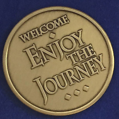 Welcome Enjoy The Journey Recovery Is A Process Medallion or Keychain - RecoveryChip