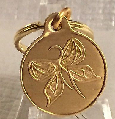 Butterfly I Am A Miracle Bronze Key Chain AA NA Keychain Fob Tag - RecoveryChip