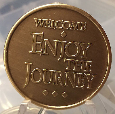 Welcome Enjoy The Journey Recovery Is A Process Medallion or Keychain - RecoveryChip