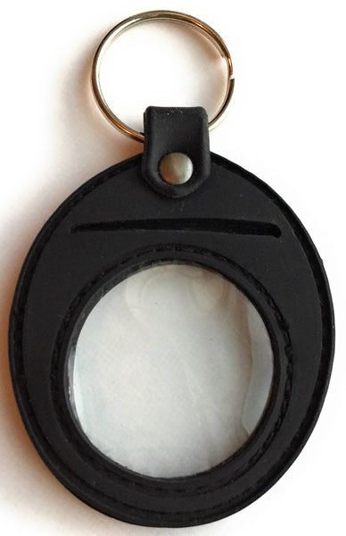 1 - 45 Year Elegant Black Gold AA Medallion & Silicone Keychain Holder