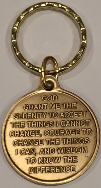 Came To Believe - Serenity Prayer AA Medallion Keychain - RecoveryChip