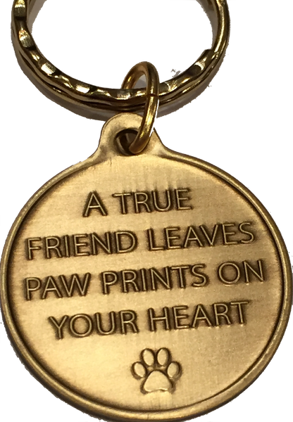 Dog Mom - A True Friend Dog Pet Keychain RecoveryChip Design - RecoveryChip