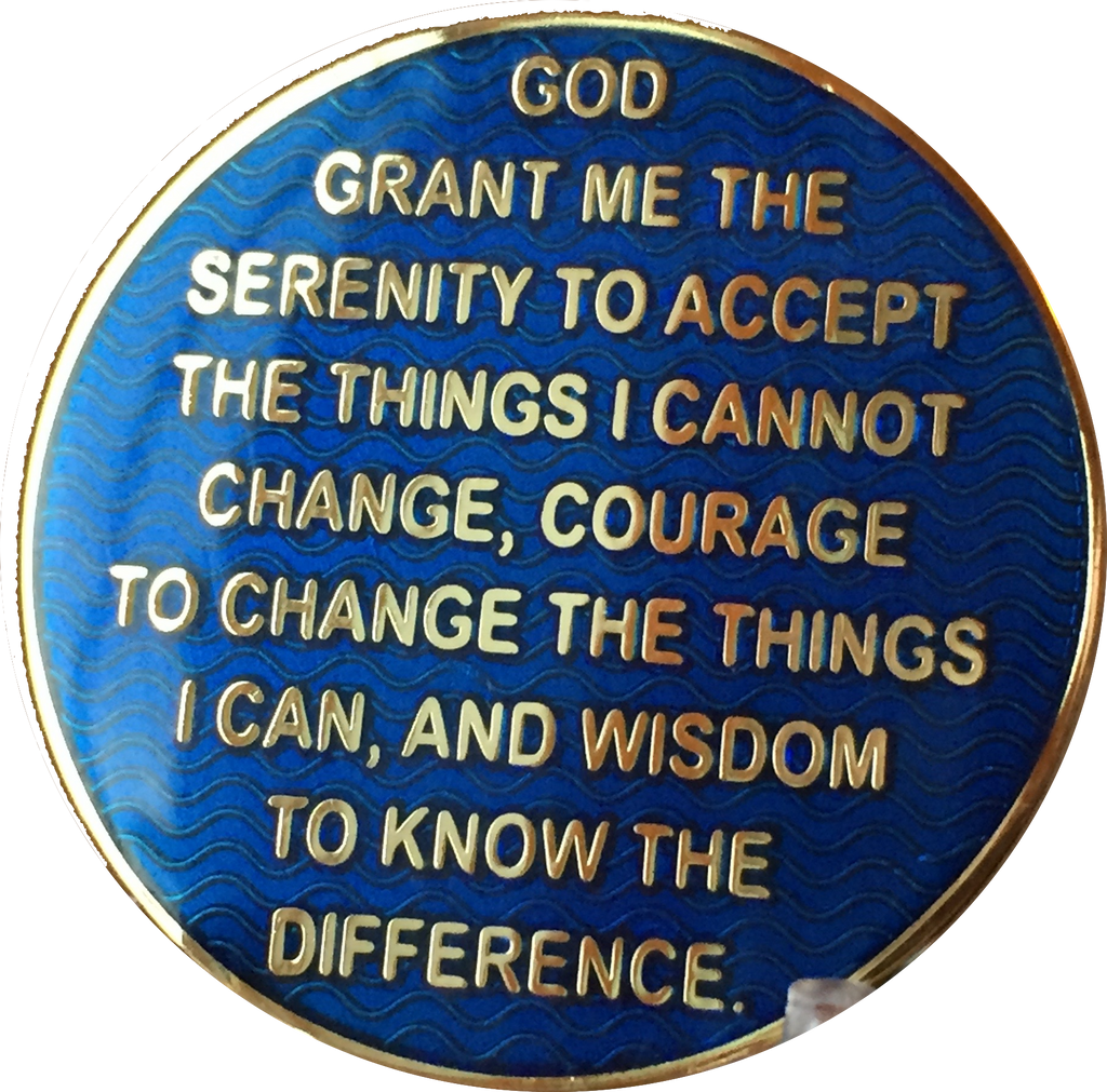 Aa Infinity Infinity Eternal AA Medallion Reflex Blue Sobriety Chip Coin ...