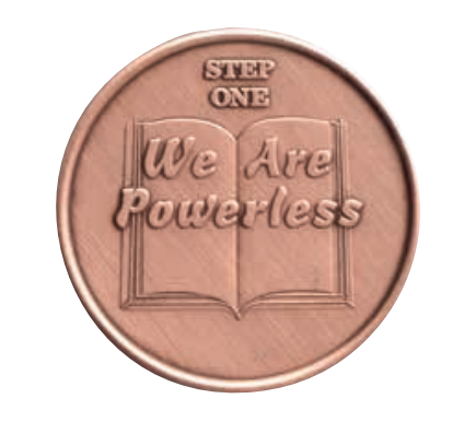 Copper Sobriety Step Medallions Steps 1 2 3 4 5 6 7 8 9 10 12 AA NA 12 Step Programs - RecoveryChip