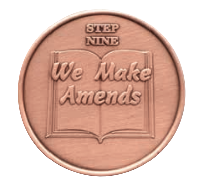 Copper Sobriety Step Medallions Steps 1 2 3 4 5 6 7 8 9 10 12 AA NA 12 Step Programs - RecoveryChip