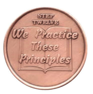 Copper Sobriety Step Medallions Steps 1 2 3 4 5 6 7 8 9 10 12 AA NA 12 Step Programs - RecoveryChip