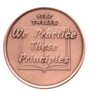 Copper Sobriety Step Medallions Steps 1 2 3 4 5 6 7 8 9 10 12 AA NA 12 Step Programs - RecoveryChip