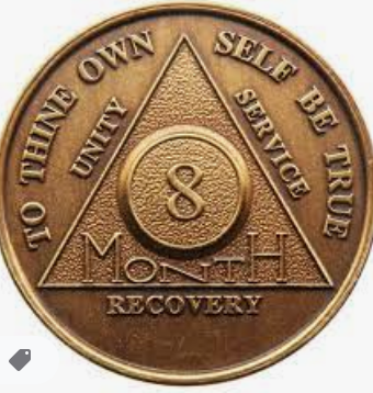 AA Month Medallion Bronze Sobriety Chip Coin 1 2 3 4 5 6 7 8 9 10 11 18