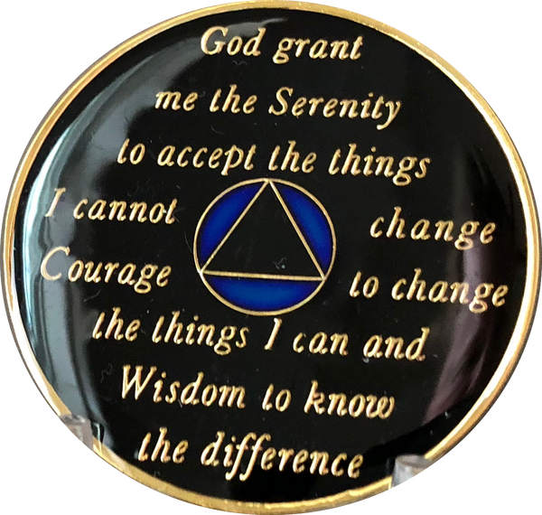 1 - 50 Year or 18 Month Blue Tri-Plate AA Medallion - RecoveryChip